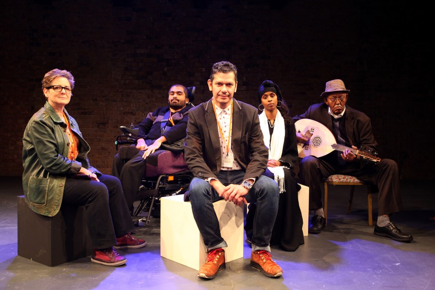 London, United Kingdom - Tuesday 19 November 2013, Final rehearsal of 'The Crows Plucked Your Sinews' at the Bush Theatre.London, United Kingdom - Tuesday 19 November 2013, Final rehearsal of 'The Crows Plucked Your Sinews' at the Bush Theatre.